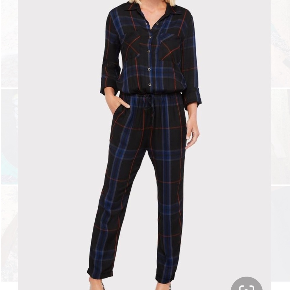 Evereve Plaid jumpsuit